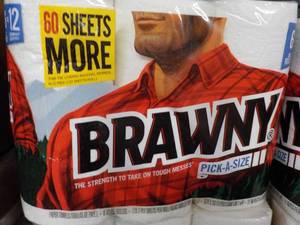 6 pack Brawny Paper Towels...