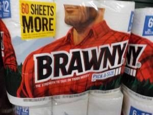 6 pack Brawny Paper Towels...