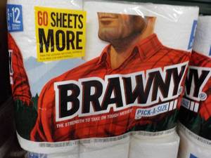 6 pack Brawny Paper Towels...