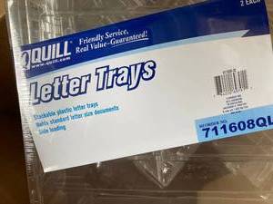 Clear Letter Trays