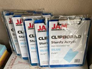 Blue Acrylic Clipboards
