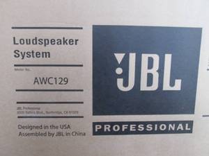 lot 12 image: (EW3) JBL AWC129 All-Weather Compac...