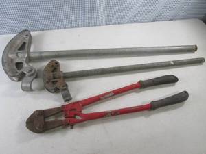 lot 67 image: (C-2) 2 Pipe Benders and 24 Bolt C...