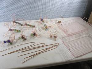 lot 83 image: (G-1) Assorted Copper Yard Decor an...