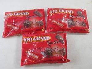 lot 144 image: (B-2) 3 Bags 100 Grand Fun Size Can...