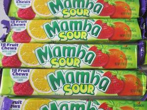 lot 167 image: (B-1) 12 Mamba Sour Fruit Chews Bes...