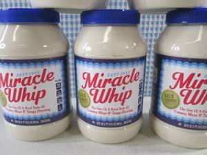 lot 178 image: (B-4) 5 Bottles Miracle Whip 30oz B...