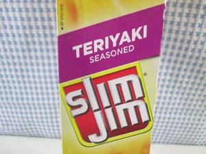 lot 189 image: (B-3) Box of 24 Slim Jim Teriyaki S...