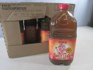 lot 192 image: (B-3) 8 Bottles Peach Sweet Leaf Ic...