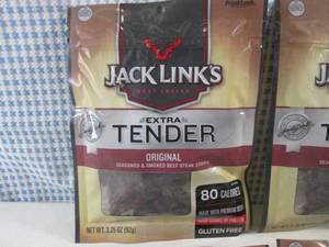 lot 216 image: (B-3) 6 Bags Jack Links Extra Tende...