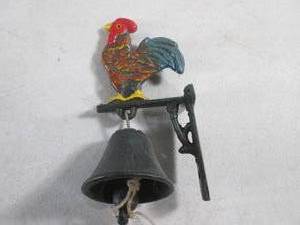 lot 226 image: (EC1) Cast Iron Bell and Wall Mount...