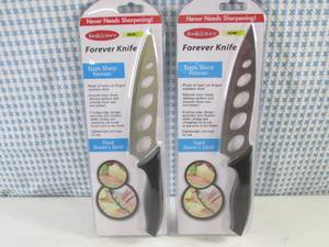 lot 253 image: (H-1) Lot of 2 Forever Kitchen Kniv...