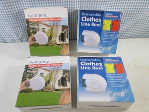 lot 288 image: (CSB) 4 Outdoor Retractable Clothes...