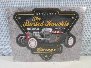 lot 307 image: (G-1) The Busted Knuckle Garage Tin...