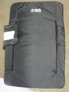 BRAWNTIDE Stadium Seat with Back Support - Comfy Cushion, Thick Padding, 2 Steel Bleacher Hooks, 4 Pockets (OUT OF BOX)