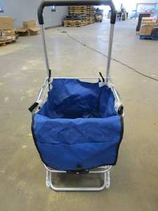 Rolling Basket with Detachable Shopping Bag (MISSING 1 NUT)