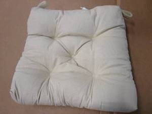 8 Chair Cushions in Tan (VELCRO STRAPS)