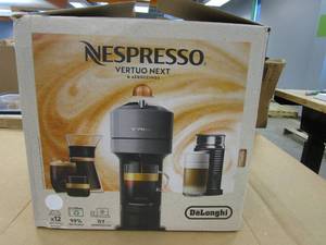 Nespresso Vertuo Next Coffee and Espresso Machine by DeLonghi with Milk Frother, 14 Ounces, White (OPEN BOX)
