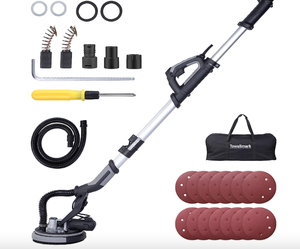 Drywall Sander, Towallmark 750W Electric Drywall Sander 7 Variable Speed 900-1800 RPM Sander with LED Light, 14 Pcs Sanding discs, Extendable Handle, Dust Hose, Storage Bag (OPEN BOX)