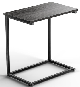 Pipishell End Table Living Room, C Shaped End Table 27 inches High, Side Table for Couch Slide Under, C Table Sofa Side End Table, Grey (OPEN BOX)