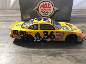 lot 46 image: 1999 NASCAR MAC Tools Ernie Irvan #36  M&M Millennium Countdown 124 scale die cast stock car
