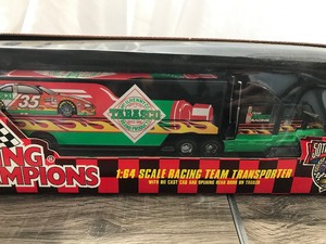 lot 76 image: 1998 NASCAR Racing Champions Team Tabasco #35 164 scale die cast transporter