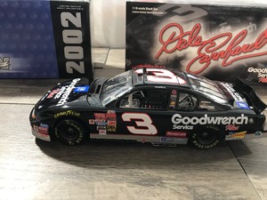 lot 94 image: 2002 NASCAR Action 10th Anniversary Dale Earnhardt #3 GM Goodwrench Service Plus 118 scale die cast stock car