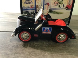 lot 99 image: 1997 Big A Auto Parts  Crown Premiums 1941 Garton Pedal Car Bank 124 scale die cast