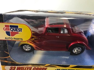 lot 101 image: 2001 First Gear  Car Quest 33 Willys Coupe 124 scale die cast coin bank
