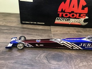 lot 112 image: 1996 MATools Motor Sports Bob Vandergriff #12  Jerzees Activewear 124 scale die cast top fuel dragster NHRA