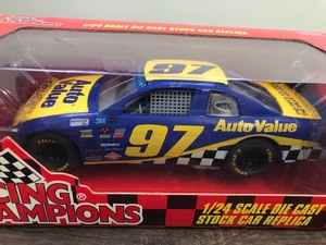lot 123 image: Darrell Waltrip #97 AUTO VALUE 1997 EDITION RACING CHAMPIONS 124 SCALE