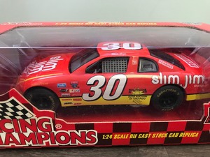 lot 133 image: 1998 NASCAR Racing Champions Mike Cope #30  Slim Jim 124 scale die cast stock car