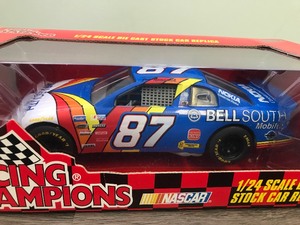 lot 141 image: 1997 Racing Champions Joe Nemechek #87 Bell South Chevrolet NASCAR 124 Scale