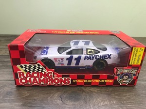 lot 144 image: 1998 Nascar Racing Champions Brett Bodine Stock Car Paychex #11 124 Die Cast 50 Anniversary Edition
