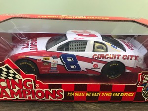 lot 150 image: 1998 NASCAR Racing Champions Hut Stricklin #8  Circuit City 124 scale die cast stock car