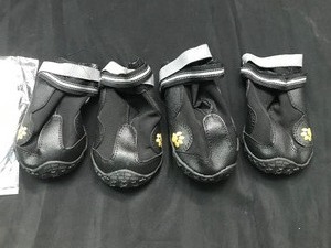 lot 203 image: 4 dog booty shoes and dog plate for making treats
