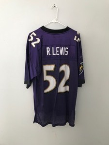 lot 259 image: Reebok NFL Baltimore Ravens R. Lewis #52 jersey size Large