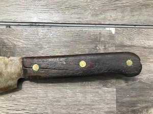 lot 302 image: Vintage meat cleaver