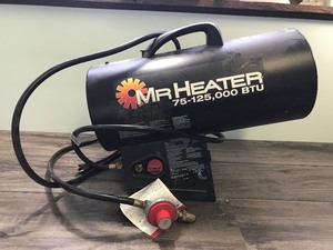 lot 318 image: 125,000 BTU Forced Air Propane Space Heater with Quiet Burner Technology