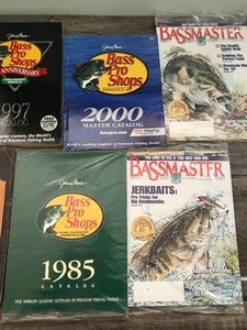 lot 350 image: 7 hunting  Fishing Catalogs & 3 Bass Master Magazines