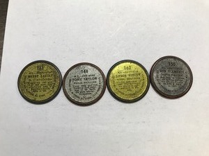 lot 358 image: 4 - 1964All Stars Metal Baseball Collectible Coins