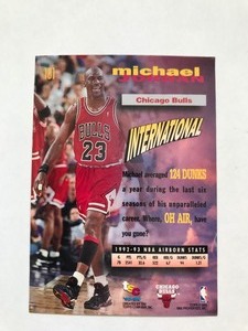 lot 406 image: 93-94 Topps Stadium Club Michael Jordan Frequent Flyers #181