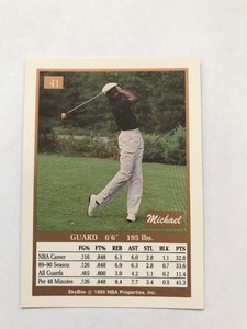 lot 407 image: 89-90 Skybox Michael Jordan #41 Basketball Card