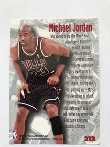 lot 409 image: Michael Jordan 1995-96 Fleer Metal #212 Nuts & Bolts
