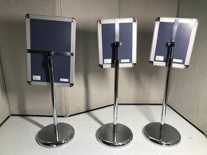 lot 429 image: 3 - adjustable pedestals with white board for writing