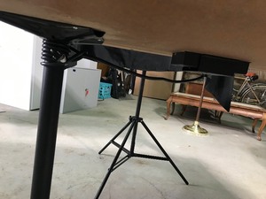 lot 443 image: Office table with built in outlets