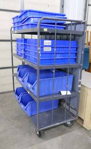 Rolling 4-shelf Cart