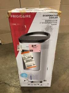 Frigidaire  350 CFM 4-Speed 2-In-1 Evaporative Cooler (Swamp Cooler) and Fan with Wide Angle Oscillation for 250 sq. ft. - White Open Box, Customer returns Review all pictures