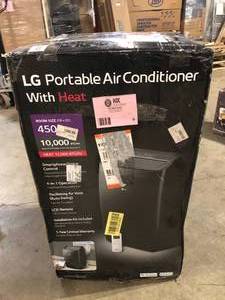 LG Electronics  10,000 BTU (DOE) 115-Volt Portable Air Conditioner LP1021BHSM Cools 500 Sq Ft with Heat, Dehumidifier, Wi-Fi Enabled  Customer returns Review all pictures