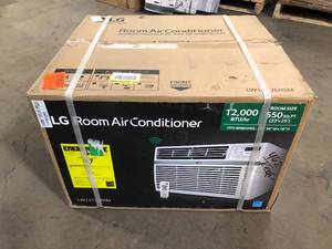 LG Electronics  12,000 BTU 115-Volt Window Air Conditioner LW1217ERSM Cools 550 Sq. Ft. with ENERGY STAR and Remote, Wi-Fi Enabled Open Box Review all pictures